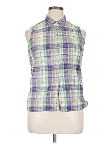 Northern Reflections Sleeveless Button-Down Shirt (view 1)