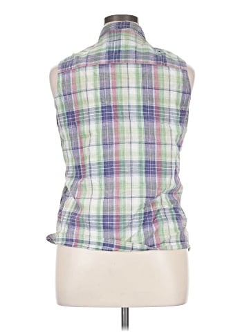 Northern Reflections Sleeveless Button-Down Shirt (view 2)
