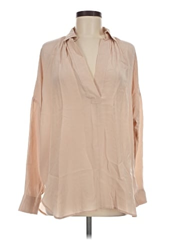 Acrobat Long Sleeve Silk Top (view 1)
