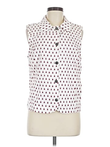 Christopher & Banks Sleeveless Button-Down Shirt (view 1)