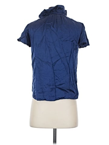 Amanda Uprichard Short Sleeve Silk Top (view 2)