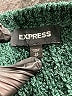 Express Solid Green Pullover Sweater Size XS - photo 7