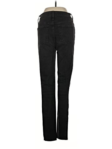Madewell Tall 10" High-Rise Skinny Jeans in Black Frost (view 2)