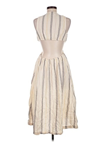 Madewell Cutout Midi Dress in Stripe (view 2)