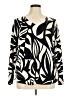 Chico's Print Black Pullover Sweater Size XL - photo 1