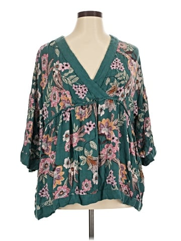 Maurices 3/4 Sleeve Blouse (view 1)
