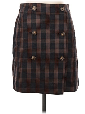 Madewell Plaid Double-Breasted Mini Skirt (view 1)