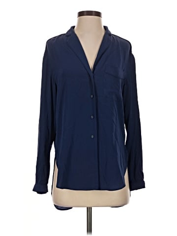 Rag & Bone Long Sleeve Silk Top (view 1)
