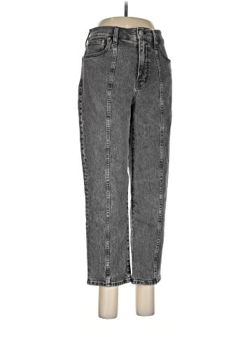 Madewell The Petite Perfect Vintage Straight Jean in Meaford Wash: Seamed Edition (view 1)