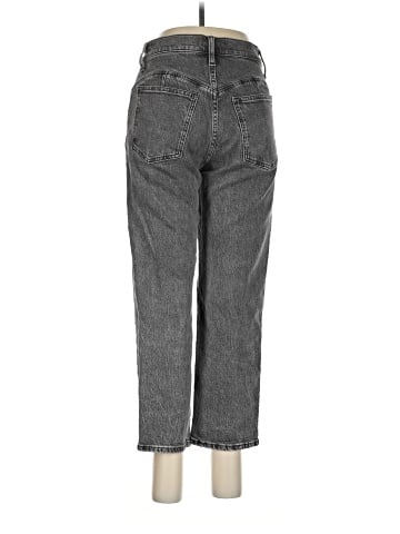 Madewell The Petite Perfect Vintage Straight Jean in Meaford Wash: Seamed Edition (view 2)