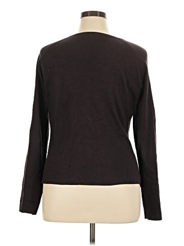 INC International Concepts Long Sleeve Silk Top (view 2)