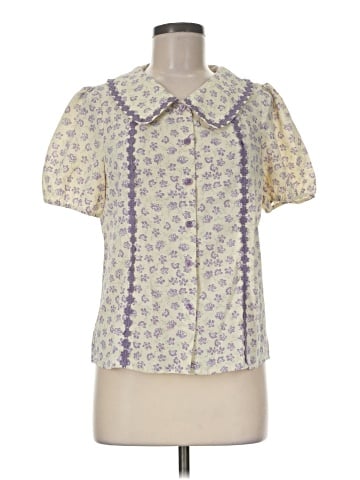 Allegra K Short Sleeve Blouse (view 1)