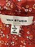 Max Studio 100% Polyester Red Short Sleeve Blouse Size L - photo 7
