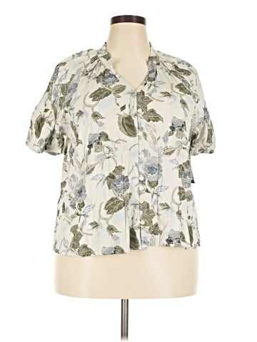 Melrose and Market Short Sleeve Blouse (view 1)