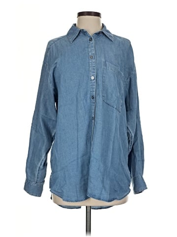 Ann Taylor LOFT Long Sleeve Button-Down Shirt (view 1)