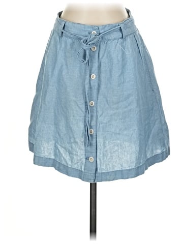 Madewell Denim Button-Front Tie Mini Skirt (view 1)