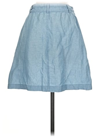 Madewell Denim Button-Front Tie Mini Skirt (view 2)