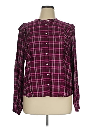 J.Crew Factory Store Long Sleeve Blouse (view 1)
