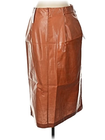 Topshop Faux Leather Skirt (view 2)