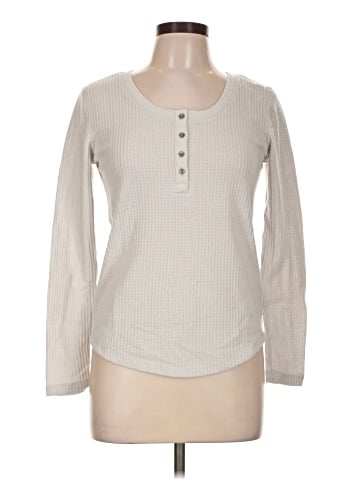 Ann Taylor LOFT Long Sleeve Henley (view 1)