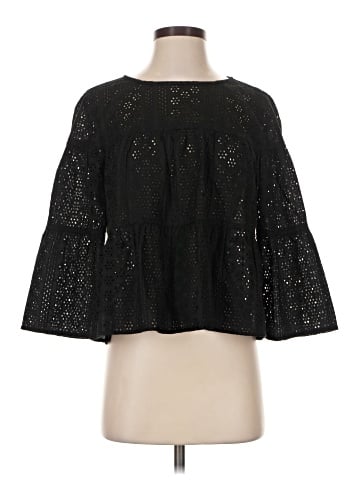 Madewell Eyelet Tiered Button-Back Top (view 1)