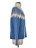 J.Crew Chevron-herringbone Blue Pullover Sweater Size XS - photo 4