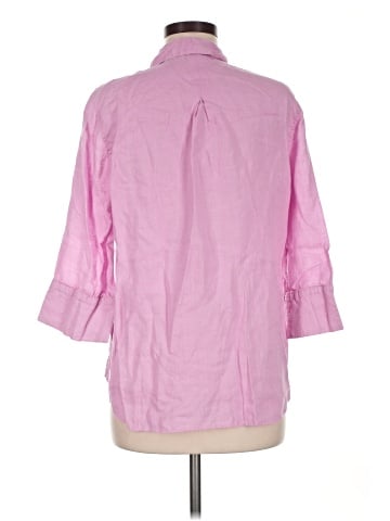 Chico's 3/4 Sleeve Button-Down Shirt (view 2)