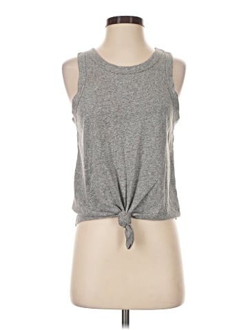 Madewell Triblend Audio Knot-Front Tank Top (view 1)
