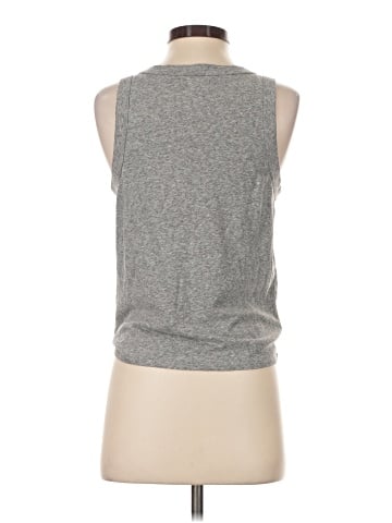 Madewell Triblend Audio Knot-Front Tank Top (view 2)
