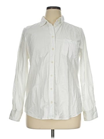 J.Crew Factory Store Long Sleeve Button-Down Shirt (view 1)