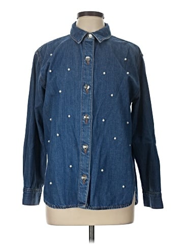 Ann Taylor LOFT Long Sleeve Button-Down Shirt (view 1)