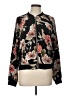 Sanctuary 100% Polyester Floral Black Jacket Size L - photo 1