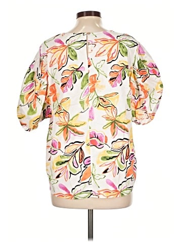 Easel 3/4 Sleeve Blouse (view 2)