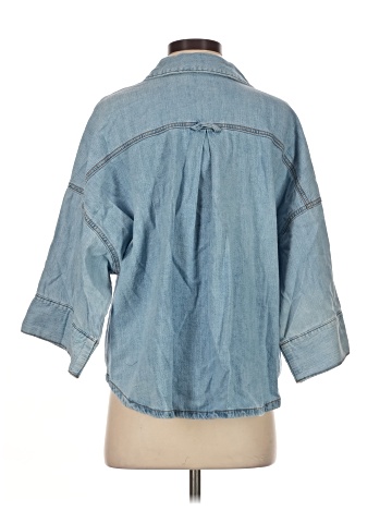 Zara 3/4 Sleeve Button-Down Shirt (view 2)