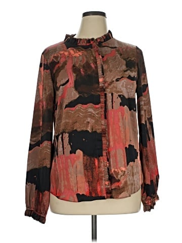 Donna Karan New York Long Sleeve Blouse (view 1)