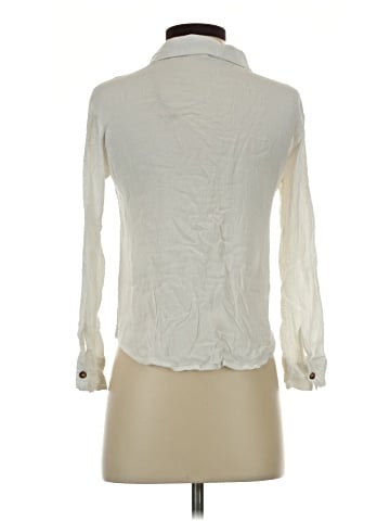 LA Hearts Long Sleeve Button-Down Shirt (view 2)