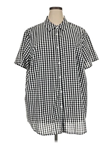 Woman Within Short Sleeve Button-Down Shirt (view 1)