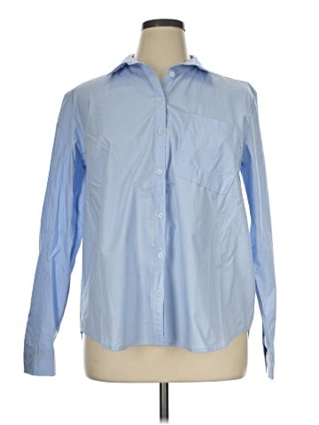 Maeve Long Sleeve Button-Down Shirt (view 1)