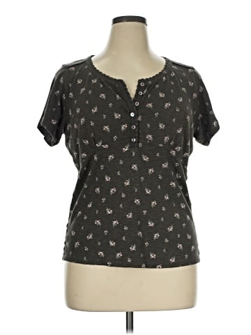 Lucky Brand Short Sleeve Blouse (view 1)