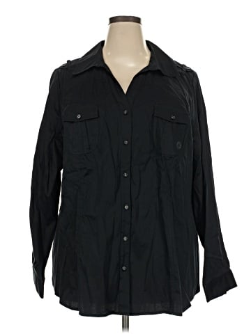 Lane Bryant Long Sleeve Button-Down Shirt (view 1)