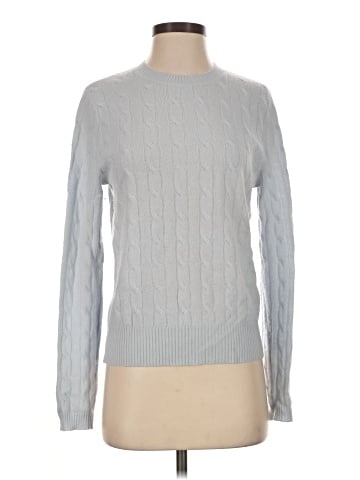 Aqua Cashmere Pullover Sweater (view 1)