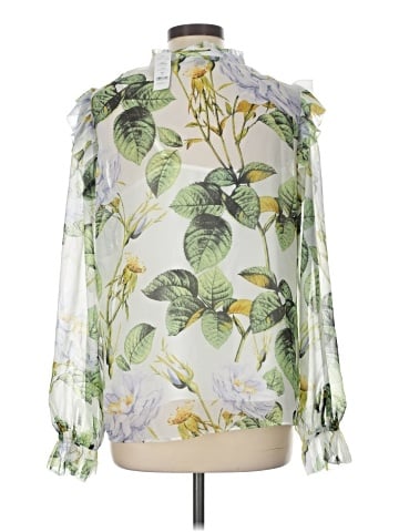 White House Black Market Long Sleeve Blouse (view 2)