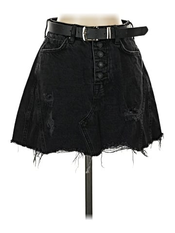 We the Free Denim Skirt (view 1)