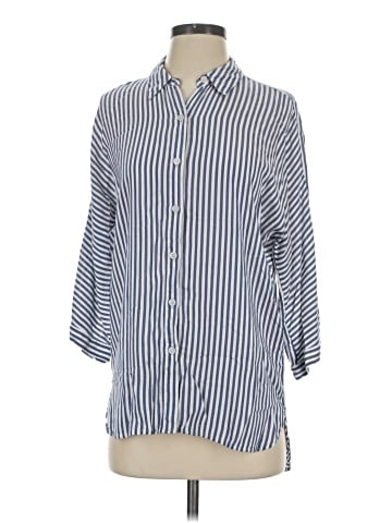 Chico's 3/4 Sleeve Button-Down Shirt (view 1)