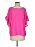 Umgee 100% Polyester Pink Short Sleeve Blouse Size S - photo 1