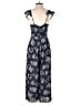 JOA 100% Polyester Paisley Blue Jumpsuit Size M - photo 2