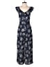JOA 100% Polyester Paisley Blue Jumpsuit Size M - photo 1