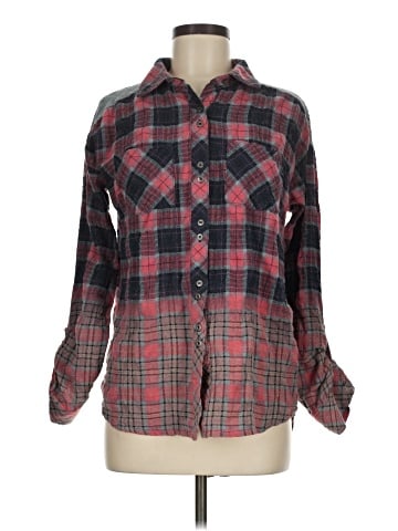 Miss Me Long Sleeve Button-Down Shirt (view 1)