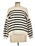 Maurices 100% Polyester Stripes Ivory Pullover Sweater Size L - photo 1