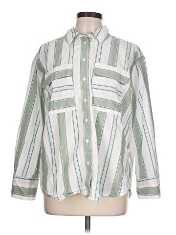 Ann Taylor LOFT Long Sleeve Button-Down Shirt (view 1)
